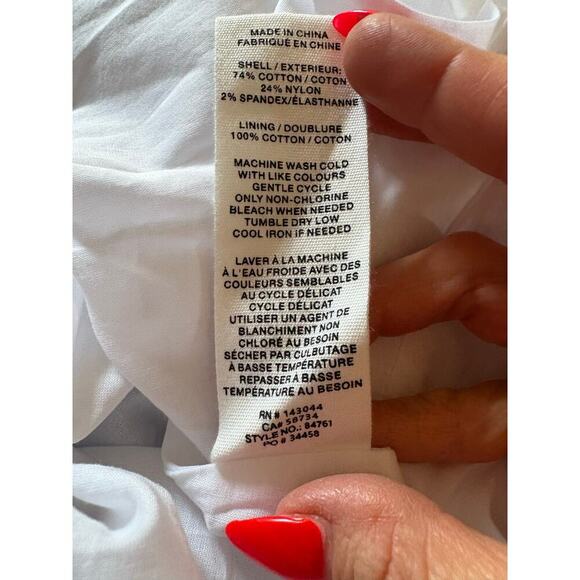 Avec les filles striped blue white cotton blend halter french chic midi size 8 - Picture 11 of 13